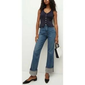 Veronica Beard Women's Dylan Cuffed Denim Jean